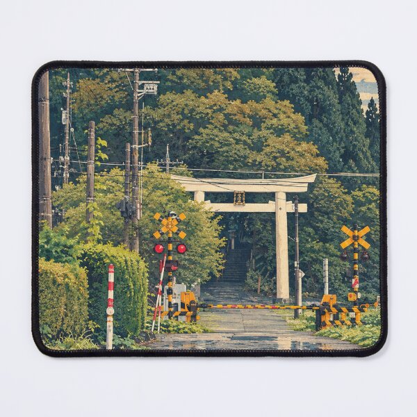 Item preview, Shrine Crossing in Toyama — Japanese Woodblock Inspired Art designed and sold by ORDINARYJAPAN.