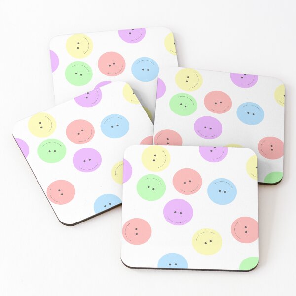 Item preview, Pastel Smiley Face Happy Pattern Cute Colorful Aesthetic designed and sold by designcolossal.
