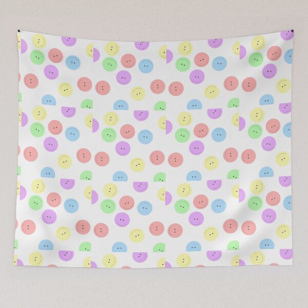 Item preview, Pastel Smiley Face Happy Pattern Cute Colorful Aesthetic designed and sold by designcolossal.