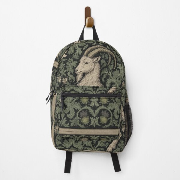 Item preview, Goat Fresco beautiful pattern ornate art after William Morris vintage design beautiful domesticated animal series designed and sold by Vintage Designs +.