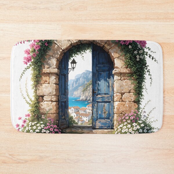 Item preview, Mediterranean Blue Door designed and sold by Neural-canvas.