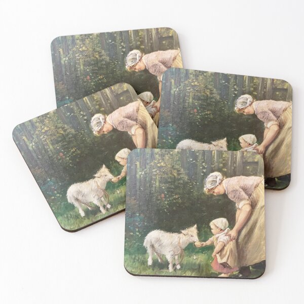 Item preview, Rustic Countryside Wall Art - Hand-Painted Classical Portrait designed and sold by NANANatural.