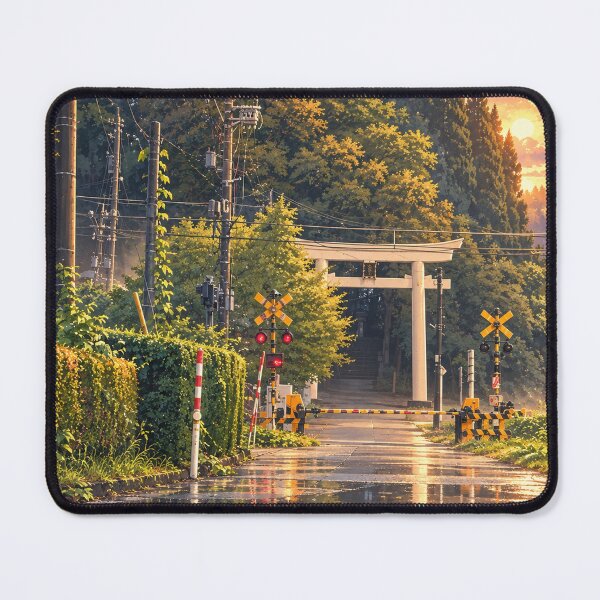Item preview, Shrine Crossing at Sunset — Nostalgic Japan designed and sold by ORDINARYJAPAN.