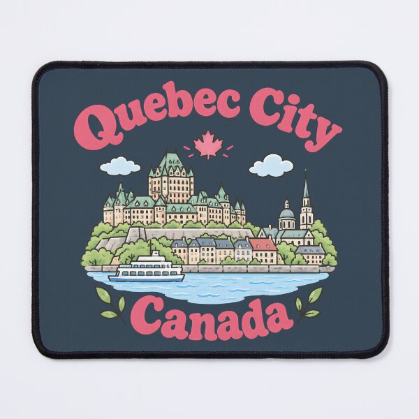 Item preview, Quebec City Canada Cute Pink Kawaii City designed and sold by HowToCanadian.