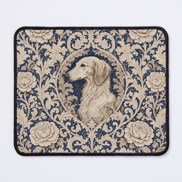 Item preview, Afghan Hound dog Fresco beautiful pattern ornate art after William Morris vintage design beautiful domesticated animal series designed and sold by Vintage Designs +.