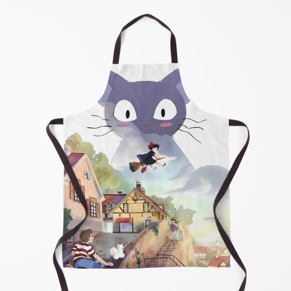 Item preview, Cute kawaii art girl [[kiki's]] cat-%[ghiblis]%- flying aways  designed and sold by ceyart00.