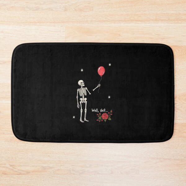 Item preview, Skeleton Holding Red Balloon With Roses & Spiders designed and sold by OlyvieArt.