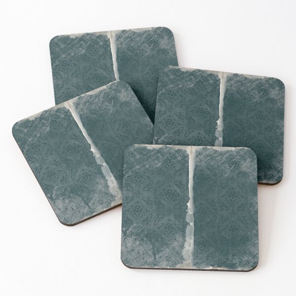 Item preview, Frosted Gothic Damask Teal Journal Page designed and sold by PapercutandSuch.