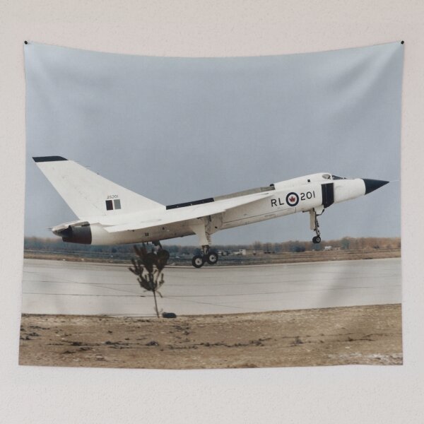 Item preview, Avro CF-105 Arrow RL201: Canada’s Supersonic Cold War Interceptor in Flight (Colorized) designed and sold by VoglR.