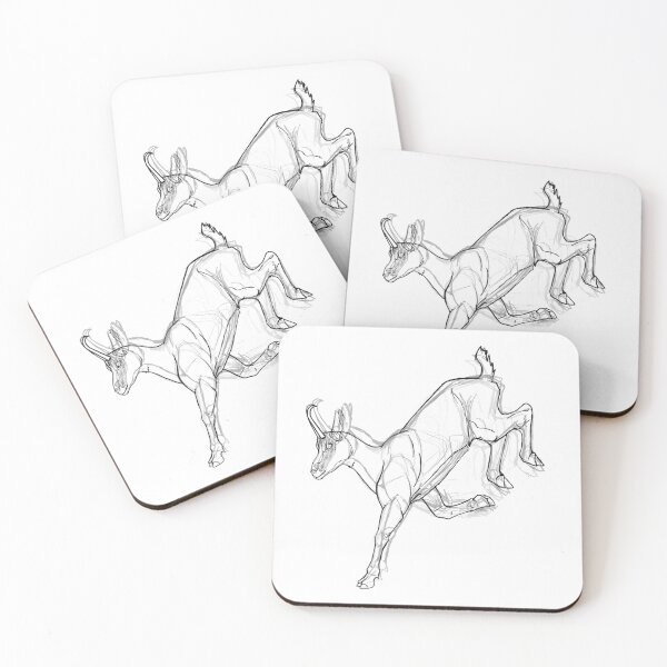 Item preview, Cute Chamois Mountain Animal Sketch designed and sold by HunzikerArt.
