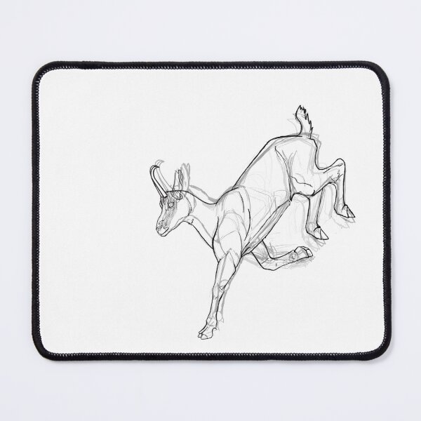 Item preview, Cute Chamois Mountain Animal Sketch designed and sold by HunzikerArt.