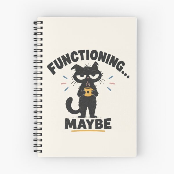 Item preview, Black cat holding a mug with text designed and sold by anytka.