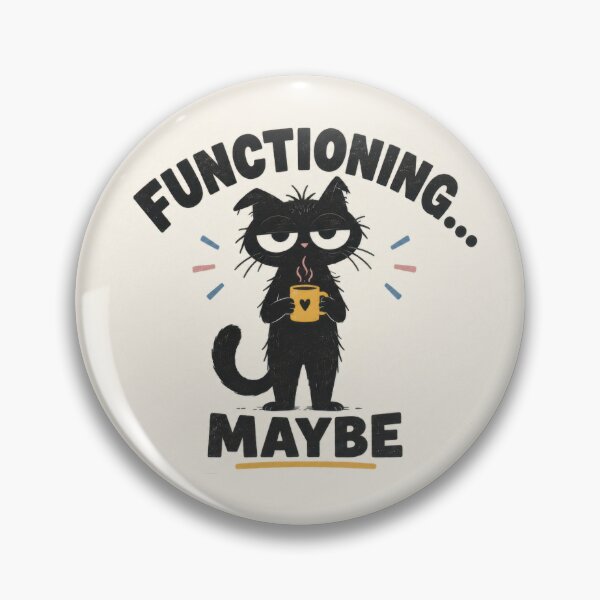Item preview, Black cat holding a mug with text designed and sold by anytka.