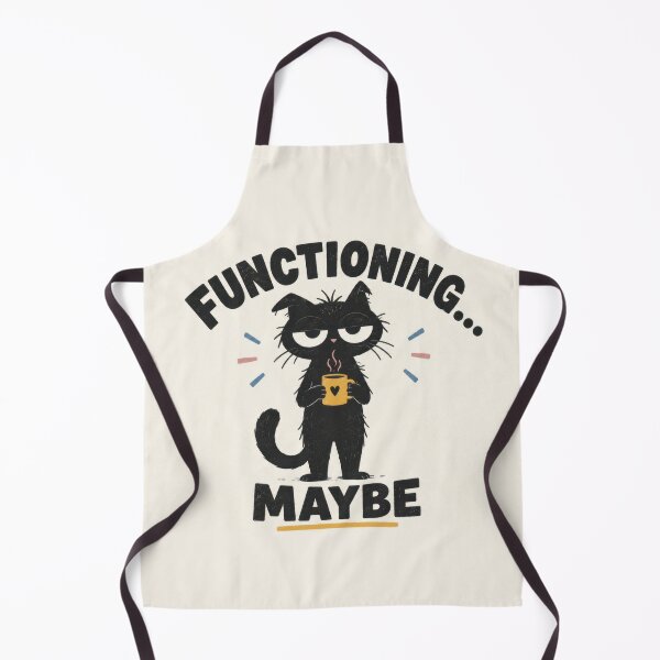 Item preview, Black cat holding a mug with text designed and sold by anytka.