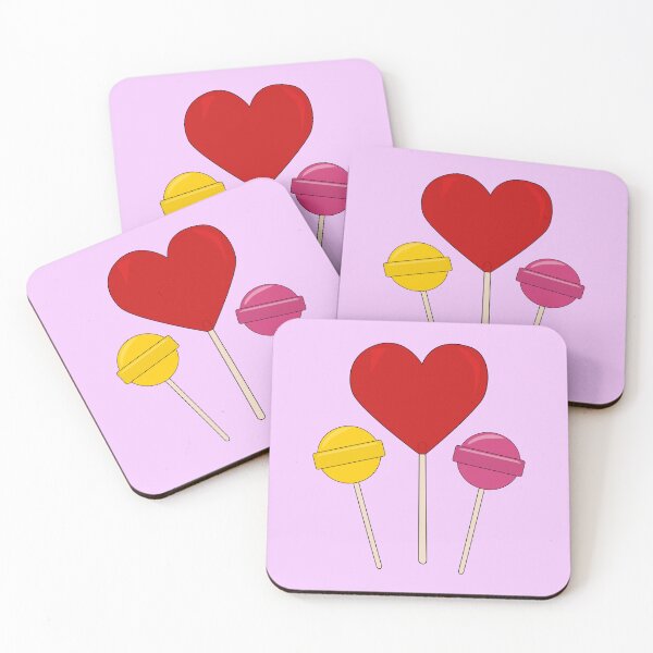 Item preview, Lollipops, yellow, red, pink designed and sold by PoppyPurple.