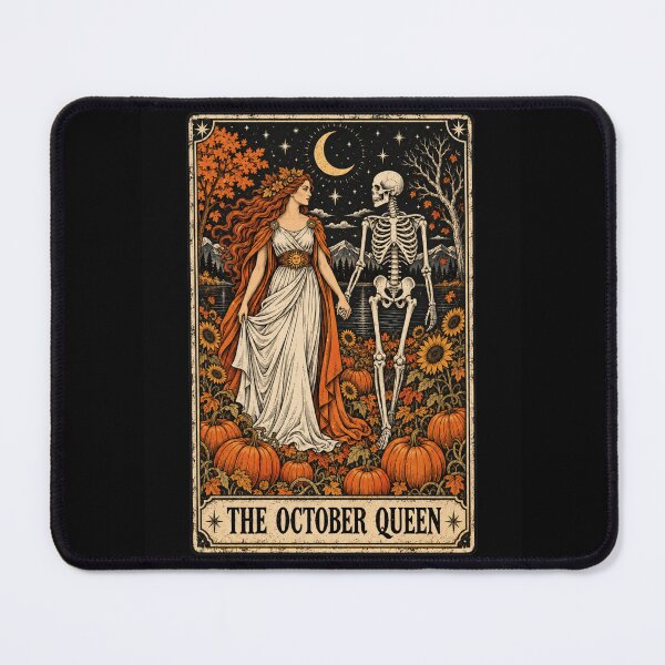 Item preview, October Queen Autumn Gothic Skeleton Artwork designed and sold by ROUX-ART.