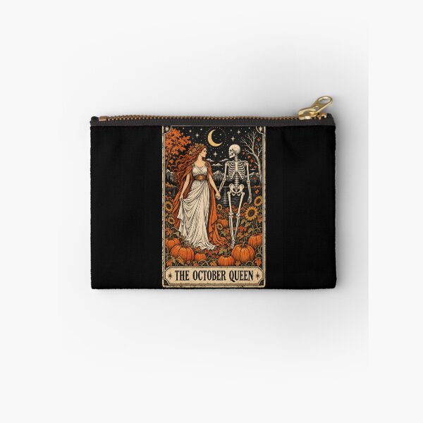 Item preview, October Queen Autumn Gothic Skeleton Artwork designed and sold by ROUX-ART.