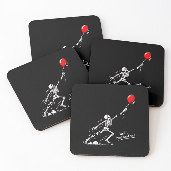 Item preview, Skeleton Reaching For Balloon Text Graphic designed and sold by OlyvieArt.