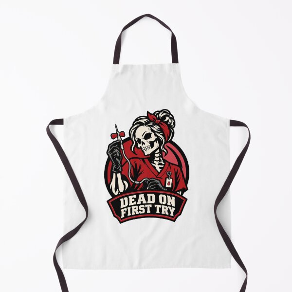 Item preview, Phlebotomist Skeleton Girl Dead On First Try. Halloween nurse design designed and sold by 3Tubes.