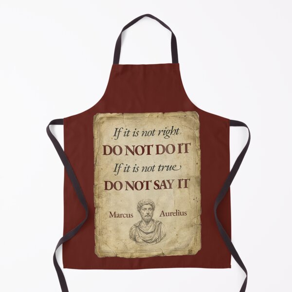 Item preview, If It Is Not Right Do Not Do It - Marcus Aurelius - Vintage Distressed Stoic Quote - Roman Red Version designed and sold by Stoic Core.