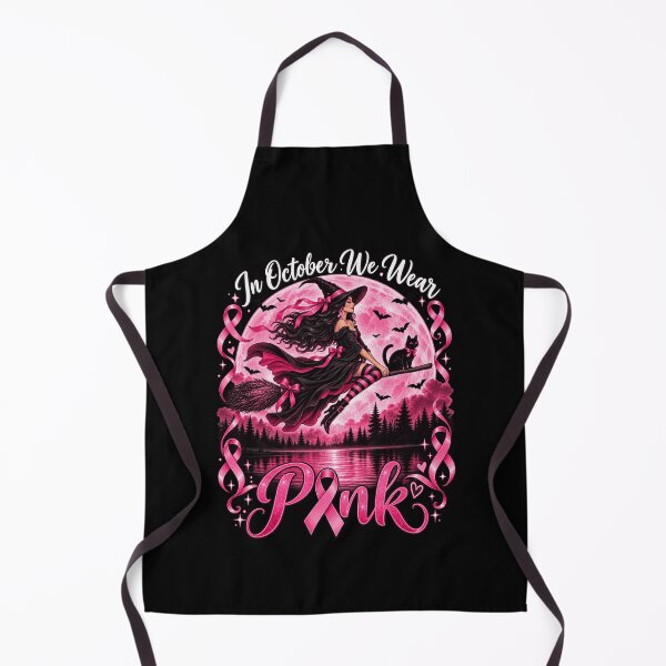Item preview, Breast Cancer Awareness Witch | In October We Wear Pink designed and sold by ROUX-ART.
