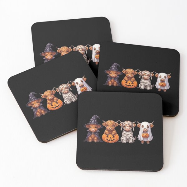 Item preview, Cute Halloween Highland Cow Witch – Spooky Pumpkin Moon designed and sold by Anime  ⭐⭐⭐⭐⭐.