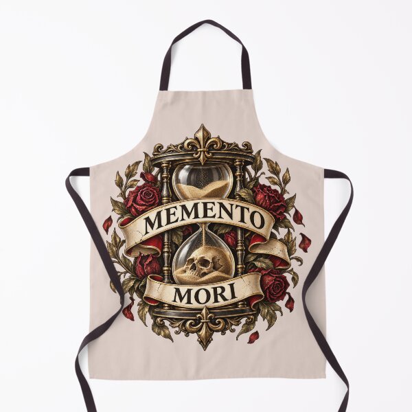 Item preview, Memento Mori – Gothic Hourglass, Skull & Red Roses designed and sold by MetaModel Editions.