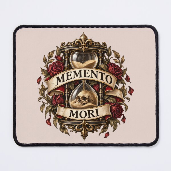 Item preview, Memento Mori – Gothic Hourglass, Skull & Red Roses designed and sold by MetaModel Editions.