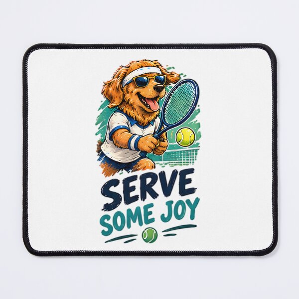 Item preview, Serve Some Joy Tennis Golden Retriever Dog designed and sold by Pyt27.