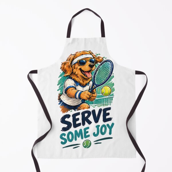 Item preview, Serve Some Joy Tennis Golden Retriever Dog designed and sold by Pyt27.