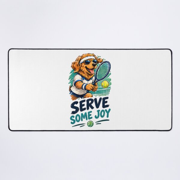 Item preview, Serve Some Joy Tennis Golden Retriever Dog designed and sold by Pyt27.