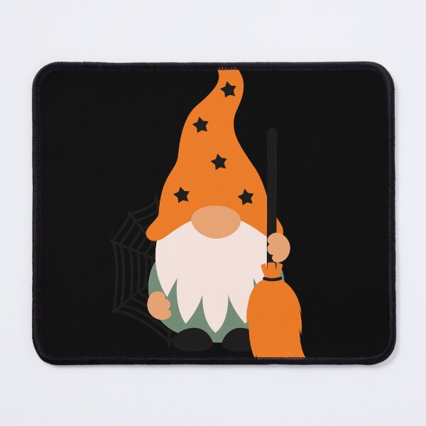 Item preview, Cute Halloween Gnome Sticker | Witch Hat Gnome with Broom | Spooky Fall Design designed and sold by BE-A-BRAND-.