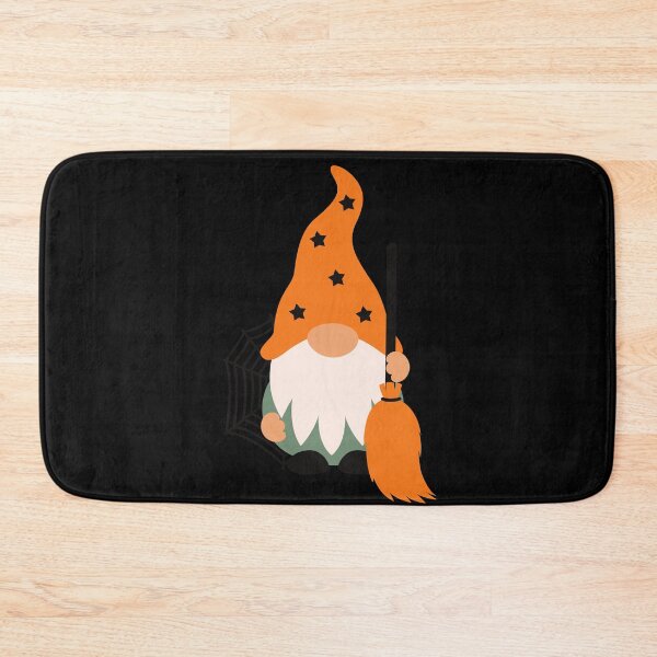 Item preview, Cute Halloween Gnome Sticker | Witch Hat Gnome with Broom | Spooky Fall Design designed and sold by BE-A-BRAND-.