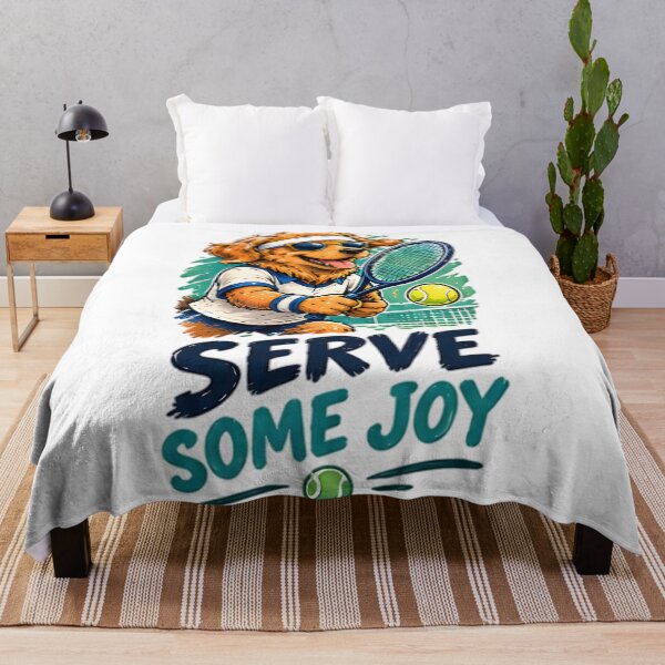 Item preview, Serve Some Joy Tennis Golden Retriever Dog designed and sold by Pyt27.
