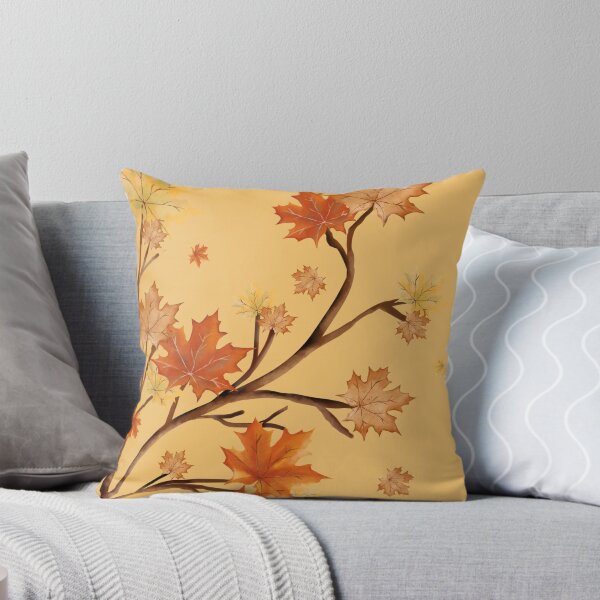 Item preview, Autumn Maple Leaves Falling Leaves Watercolor Branch designed and sold by SolutionsArt.