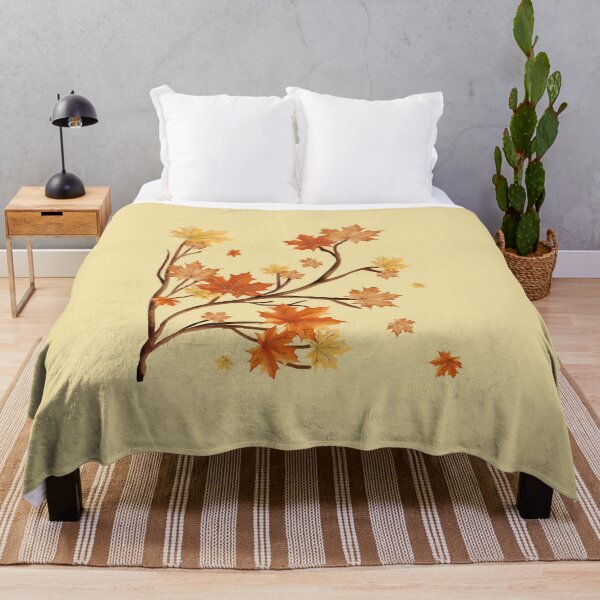 Item preview, Autumn Maple Leaves Falling Leaves Watercolor Branch designed and sold by SolutionsArt.