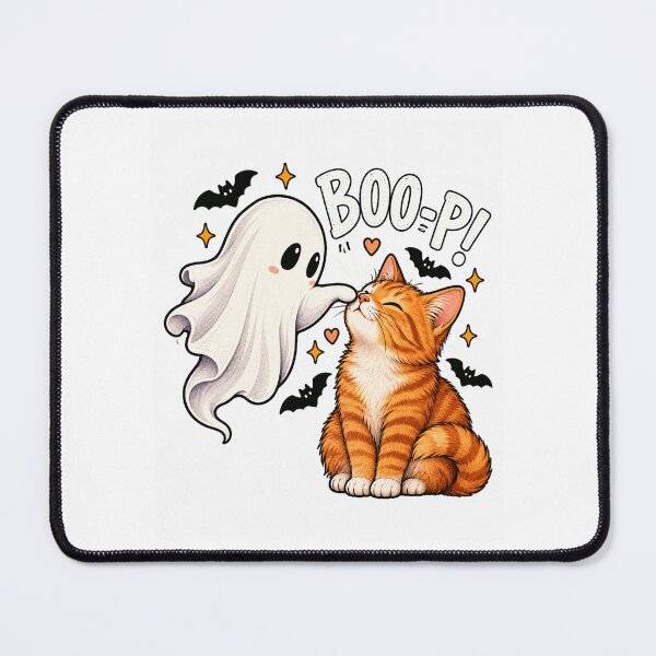 Item preview, Halloween Ghost Cat with BOO-PI designed and sold by ROUX-ART.