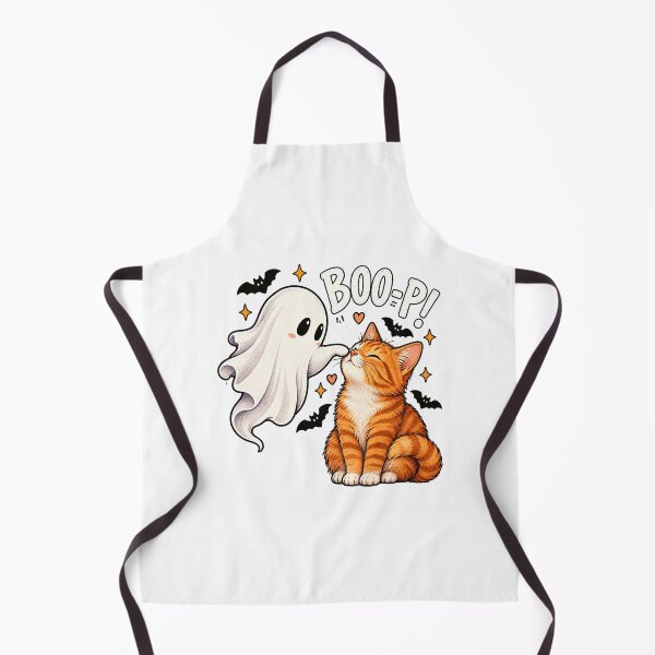 Item preview, Halloween Ghost Cat with BOO-PI designed and sold by ROUX-ART.