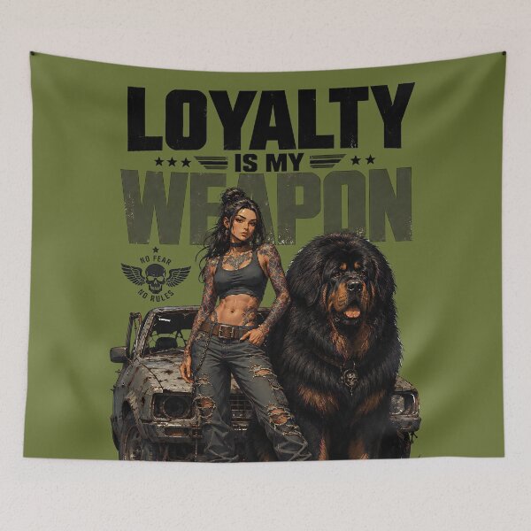 Item preview, LOYALTY tibetan mastiff designed and sold by aliraweb.