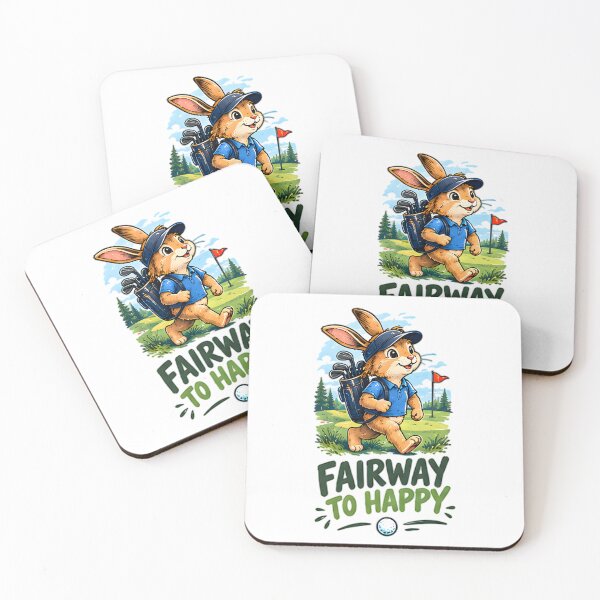 Item preview, Fairway To Happy Golfing Bunny Rabbit designed and sold by Pyt27.