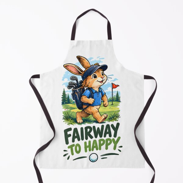 Item preview, Fairway To Happy Golfing Bunny Rabbit designed and sold by Pyt27.