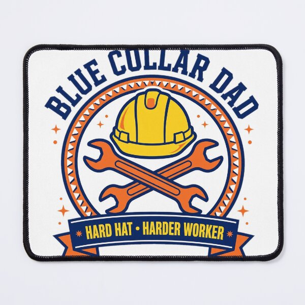 Item preview, Blue Collar Dad Hard Hat Harder Worker Shirt designed and sold by Gurrteg.