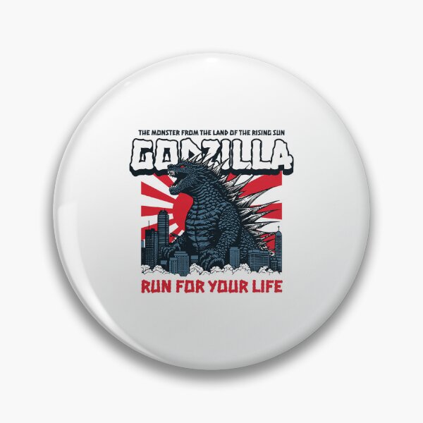 Item preview, Godzilla Run For Your Life Japanese Kaiju Monster designed and sold by thefirstbroo.