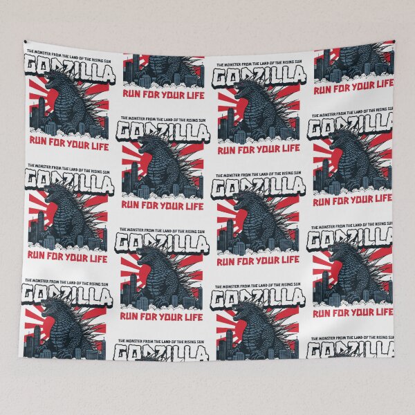 Item preview, Godzilla Run For Your Life Japanese Kaiju Monster designed and sold by thefirstbroo.