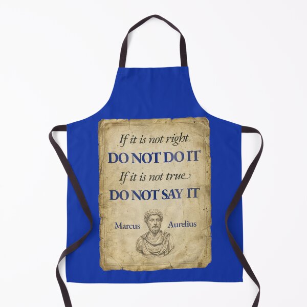 Item preview, If It Is Not Right Do Not Do It - Marcus Aurelius - Vintage Distressed Stoic Quote - Egyptian Blue Version designed and sold by Stoic Core.