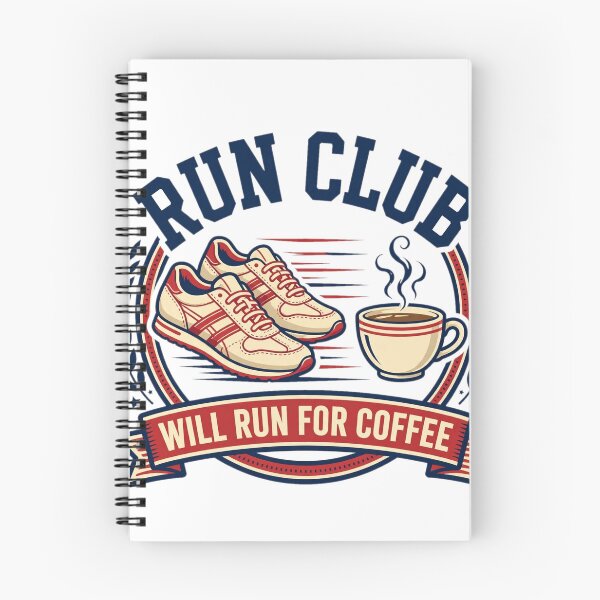 Item preview, Run Club Will Run For Coffee Shirt designed and sold by Gurrteg.