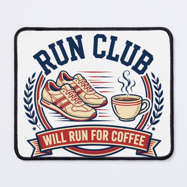 Item preview, Run Club Will Run For Coffee Shirt designed and sold by Gurrteg.