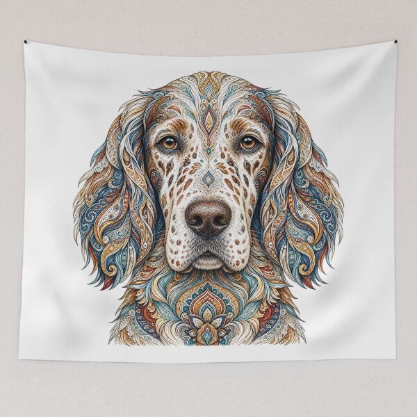 Item preview, Intricate English Setter designed and sold by PaintedbyCarol.