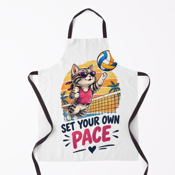 Item preview, Set Your Own Pace Beach Volleyball Cat designed and sold by Pyt27.