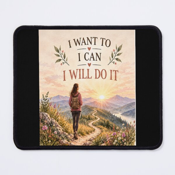 Item preview, I Want To, I Can, I Will Do It. designed and sold by Dinasshop.